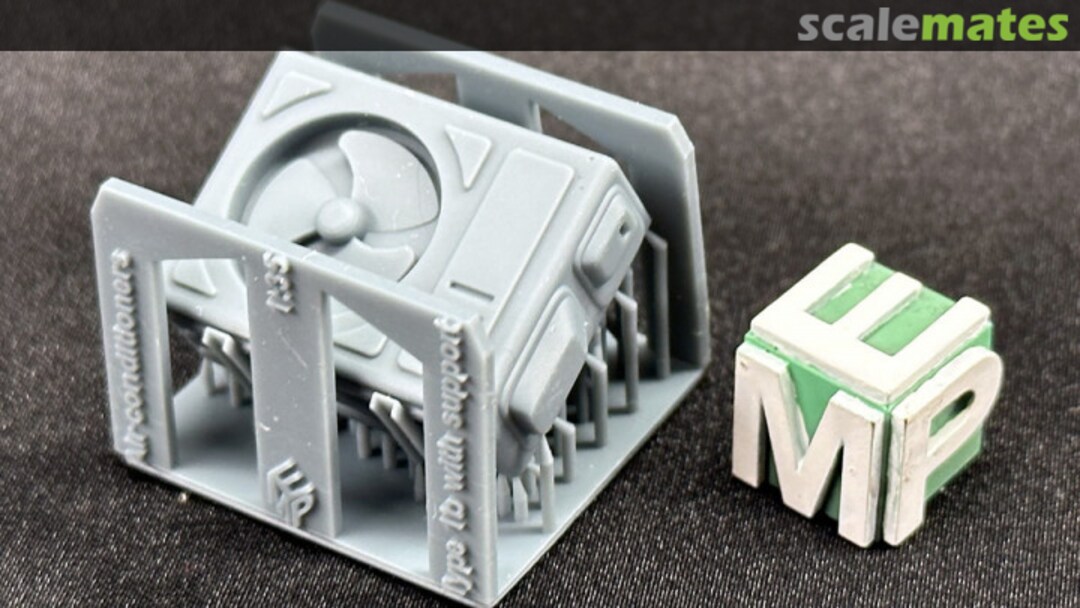 Boxart Air Conditioner - Type 1b With Supports - 1 set 35080325 EMP3d Boxart Air Conditioner - Type 1b With Supports - 1 set 35080325 EMP3d