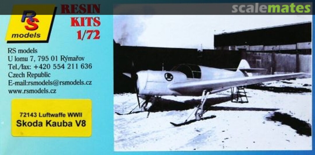 Boxart Skoda Kauba V8 72143 RS Models Boxart Skoda Kauba V8 72143 RS Models