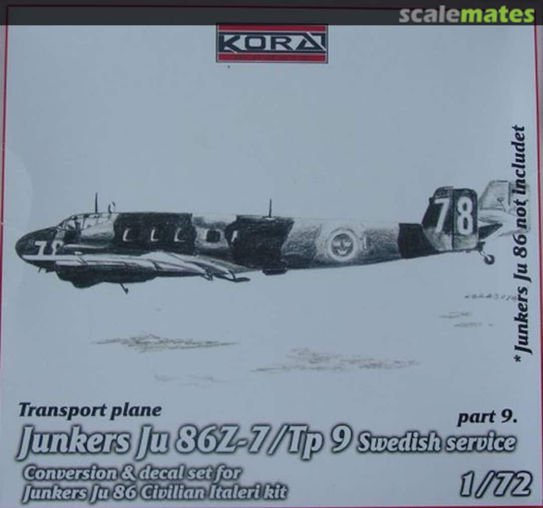 Boxart Junkers Ju 86Z-7/Tp 9 C7235 Kora Models