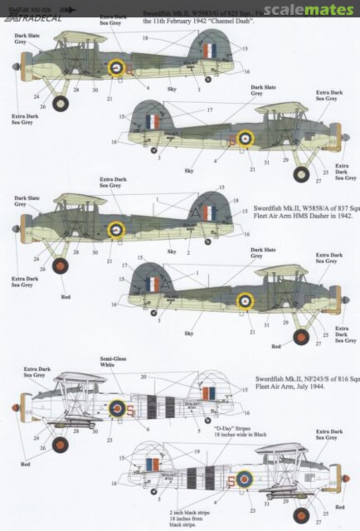 Boxart Fairey Swordfish Mk II X32-026 Xtradecal