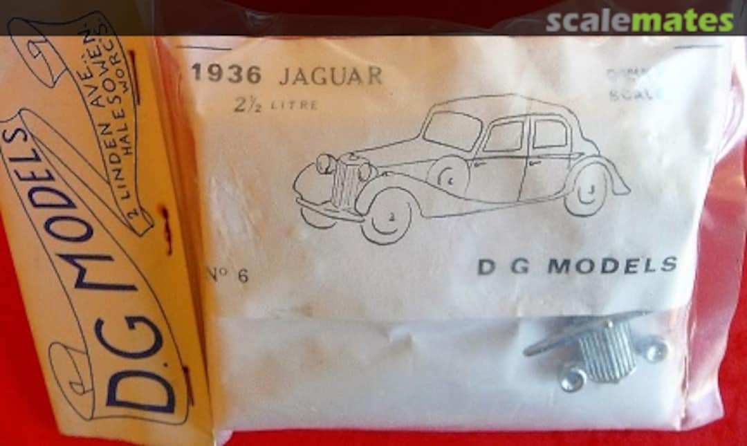 Boxart Jaguar 2 1/2 Litre Saloon 6 DG Models Boxart Jaguar 2 1/2 Litre Saloon 6 DG Models
