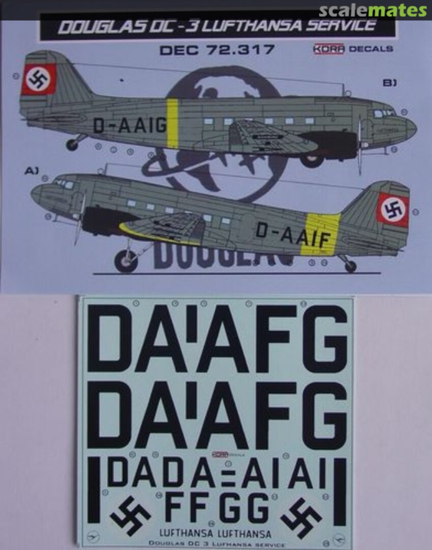 Boxart Douglas DC-3 DEC72317 Kora Models