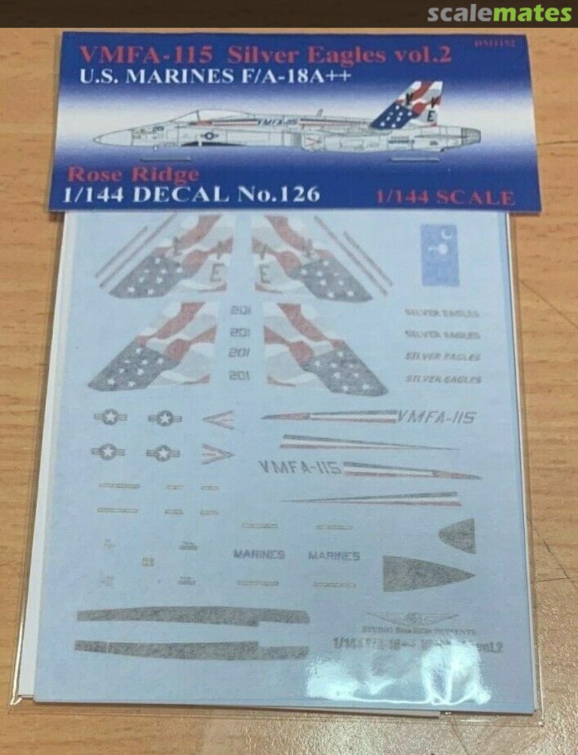 Boxart McDD F/A-18A++ VMFA-115 Silver Eagles Vol.2 126 Rose Ridge Art Shop Boxart McDD F/A-18A++ VMFA-115 Silver Eagles Vol.2 126 Rose Ridge Art Shop