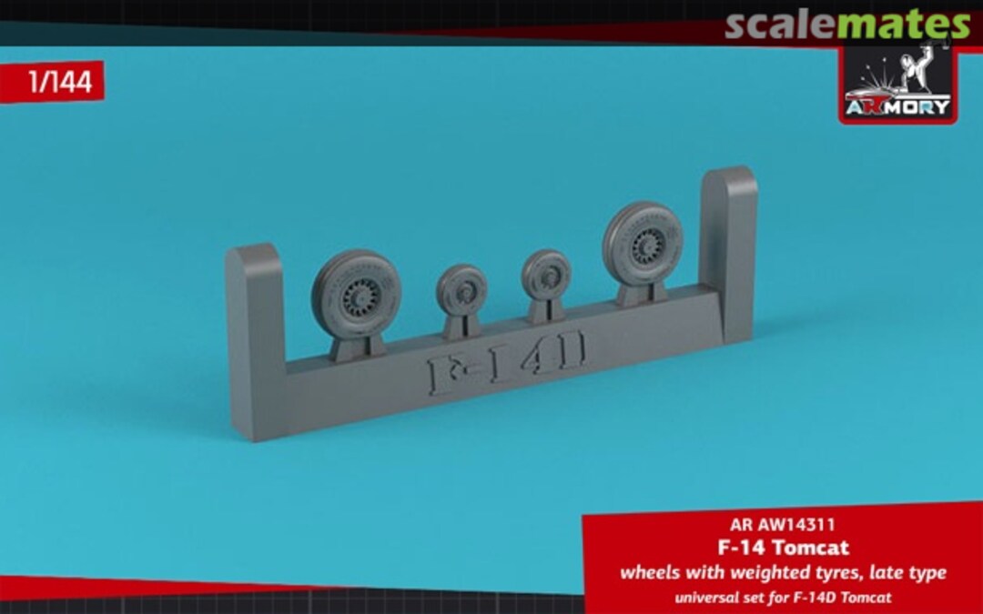 Boxart F-14 Tomcat late type wheels w/ weighted tires AR AW14311 Armory Boxart F-14 Tomcat late type wheels w/ weighted tires AR AW14311 Armory