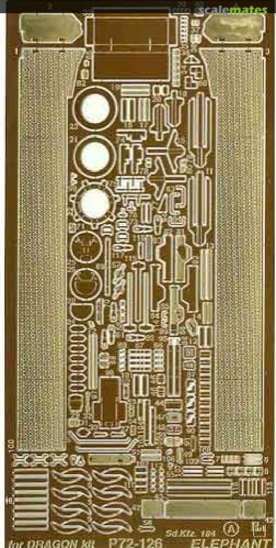 Boxart Sd.Kfz. 184 Elephant P72-126 Part Boxart Sd.Kfz. 184 Elephant P72-126 Part