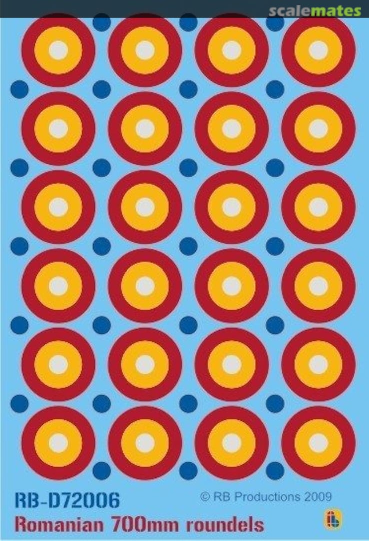 Boxart Romanian 700mm Roundels RB-D72006 RB Productions Boxart Romanian 700mm Roundels RB-D72006 RB Productions