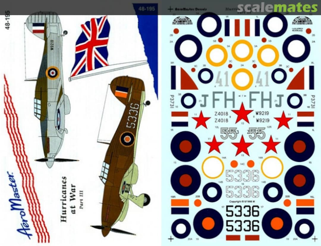 Boxart Hurricanes at War Part III 48-195 AeroMaster Boxart Hurricanes at War Part III 48-195 AeroMaster