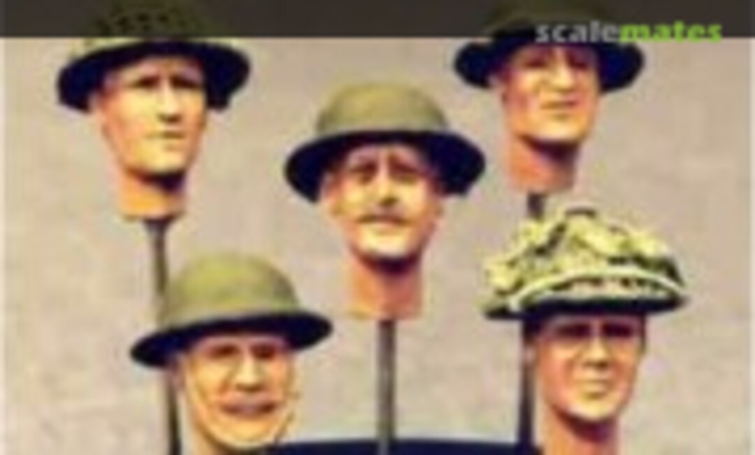 1:35 5 Infantry Heads "Helmets" #2 (Resicast 35.5536) 35.5536