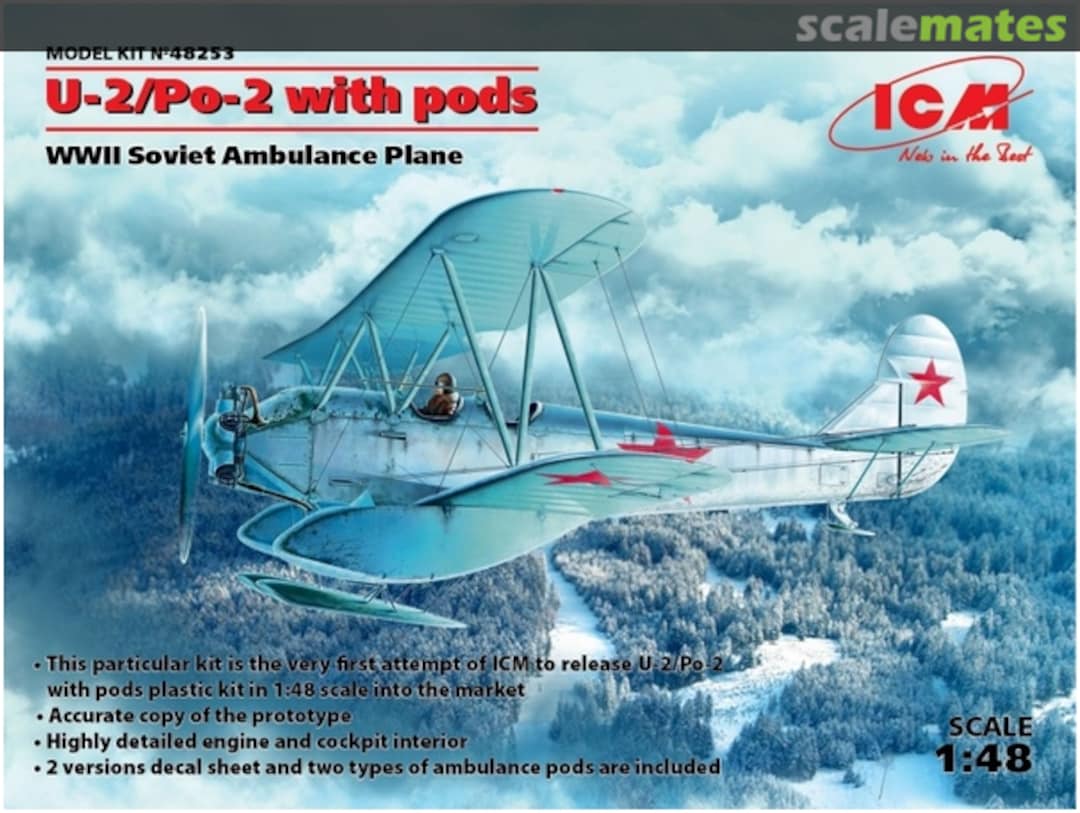 Boxart U2/Po-2 with pods 48253 ICM