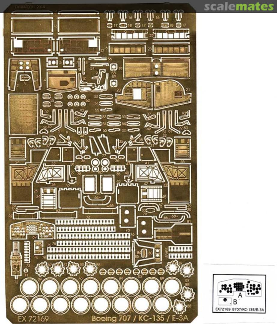 Boxart Boeing 707 / KC-135 / E-3A EX 72169 Extratech Boxart Boeing 707 / KC-135 / E-3A EX 72169 Extratech