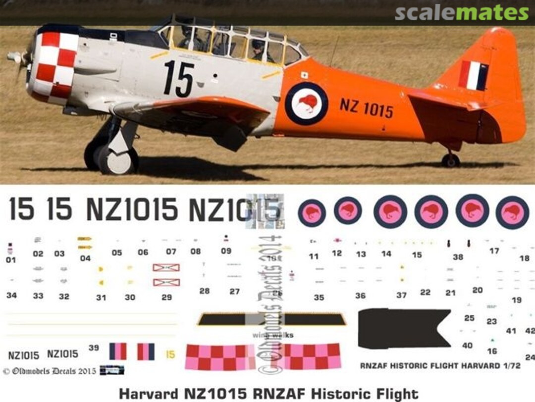 Boxart RNZAF NA Harvard NZ1015 Historic Flight OMD0829 Oldmodels Decals Boxart RNZAF NA Harvard NZ1015 Historic Flight OMD0829 Oldmodels Decals