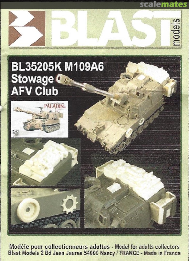 Boxart M109A6 Stowage BL35205K Blast Models Boxart M109A6 Stowage BL35205K Blast Models