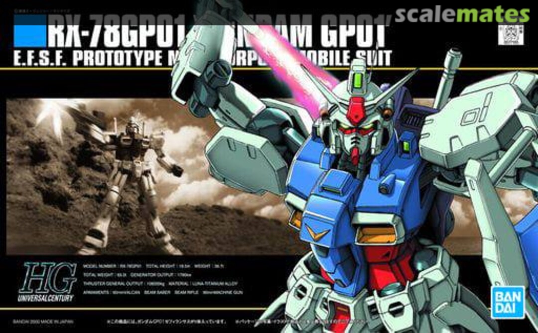 Boxart RX-78GP01 Gundam GP01 Zephyranthes 5060965 Bandai Spirits Boxart RX-78GP01 Gundam GP01 Zephyranthes 5060965 Bandai Spirits