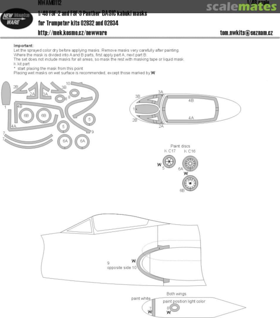 Boxart F9F-3 Panther BASIC kabuki masks NWAM0112 New Ware