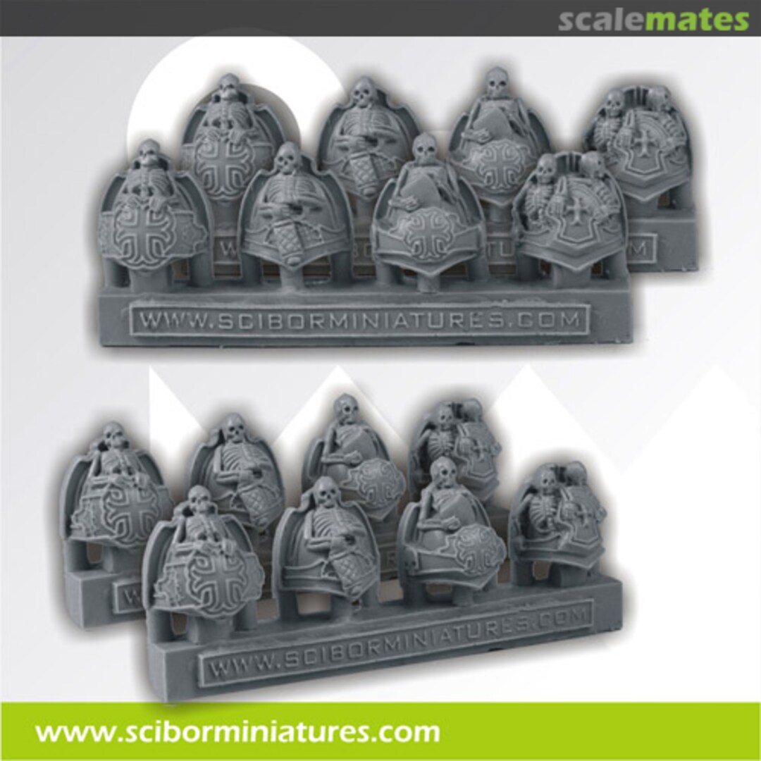 Boxart Templar Skeleton Shoulder Pads (8 pcs) CPSH0085 Scibor Monsterous Miniatures Boxart Templar Skeleton Shoulder Pads (8 pcs) CPSH0085 Scibor Monsterous Miniatures