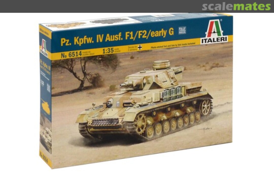 Boxart Pz. Kpfw. IV Ausf. F1/F2/early G 6514 Italeri Boxart Pz. Kpfw. IV Ausf. F1/F2/early G 6514 Italeri