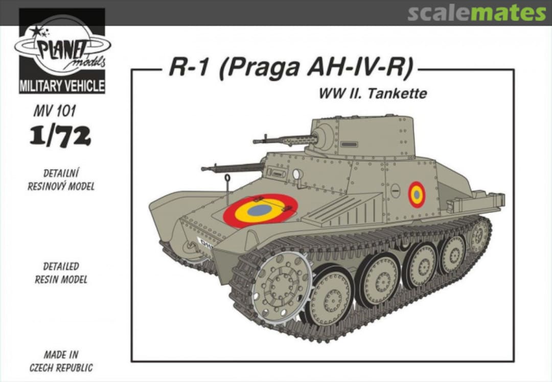 Boxart R-1 (Praga AH-IV-R) WW II Tankette MV101 Planet Models Boxart R-1 (Praga AH-IV-R) WW II Tankette MV101 Planet Models