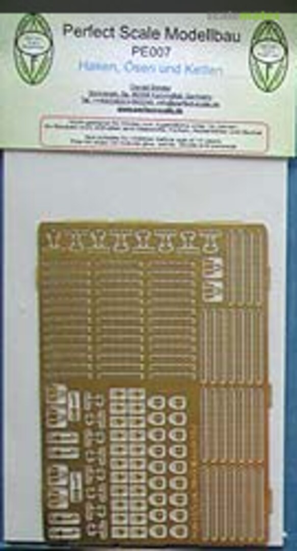 Boxart chains & hooks PE007 Perfect Scale Modellbau Boxart chains & hooks PE007 Perfect Scale Modellbau