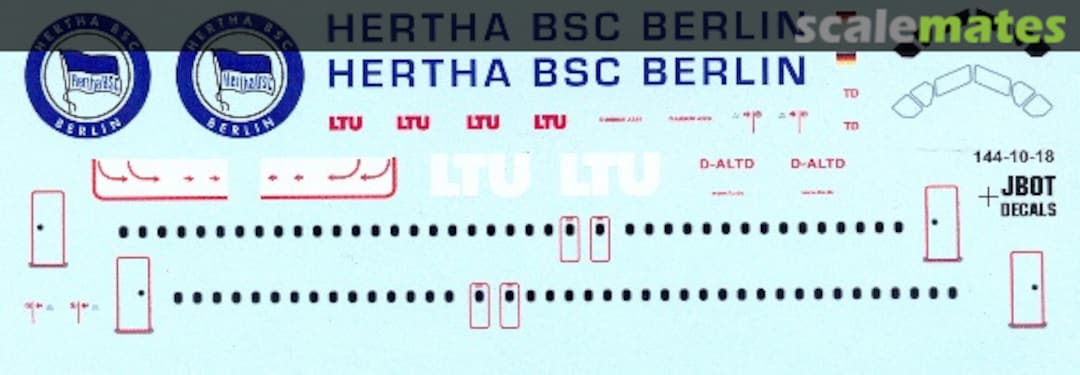 Boxart LTU Airbus A320-214 144-10-18 JBOT Decals Boxart LTU Airbus A320-214 144-10-18 JBOT Decals