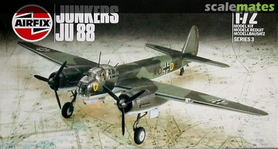 Boxart Junkers Ju 88 03007 Airfix Boxart Junkers Ju 88 03007 Airfix