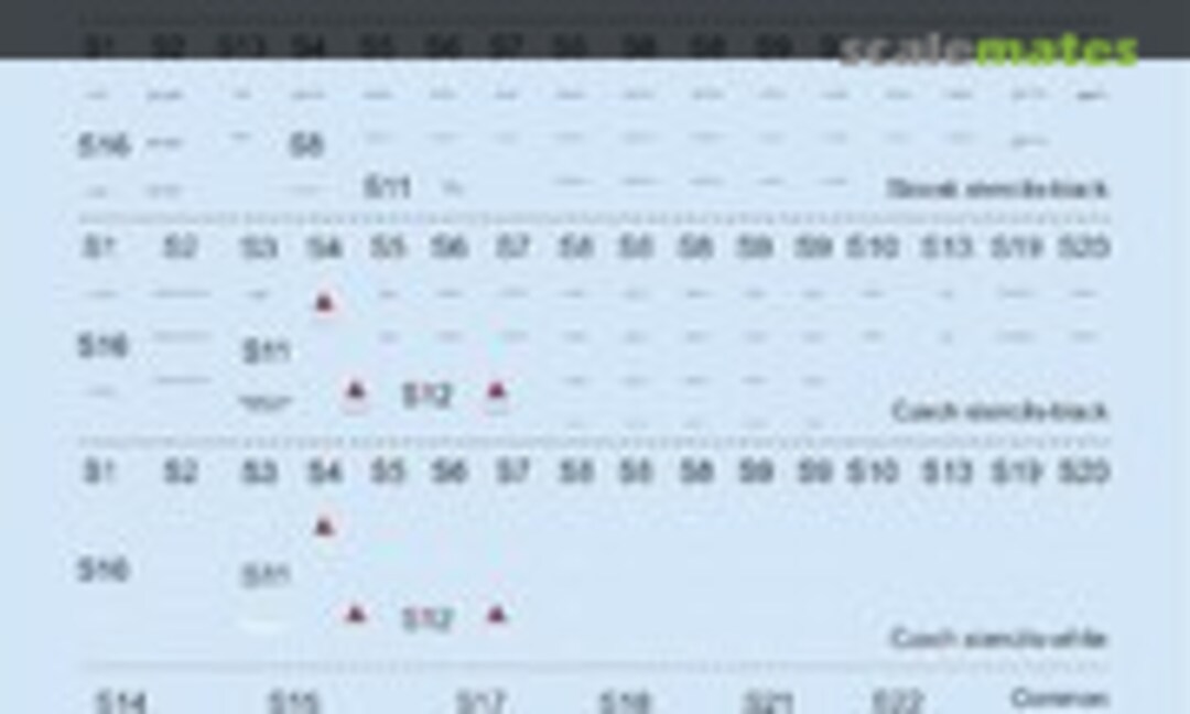 1:48 Z-226 stencils (Eduard D48092) D48092