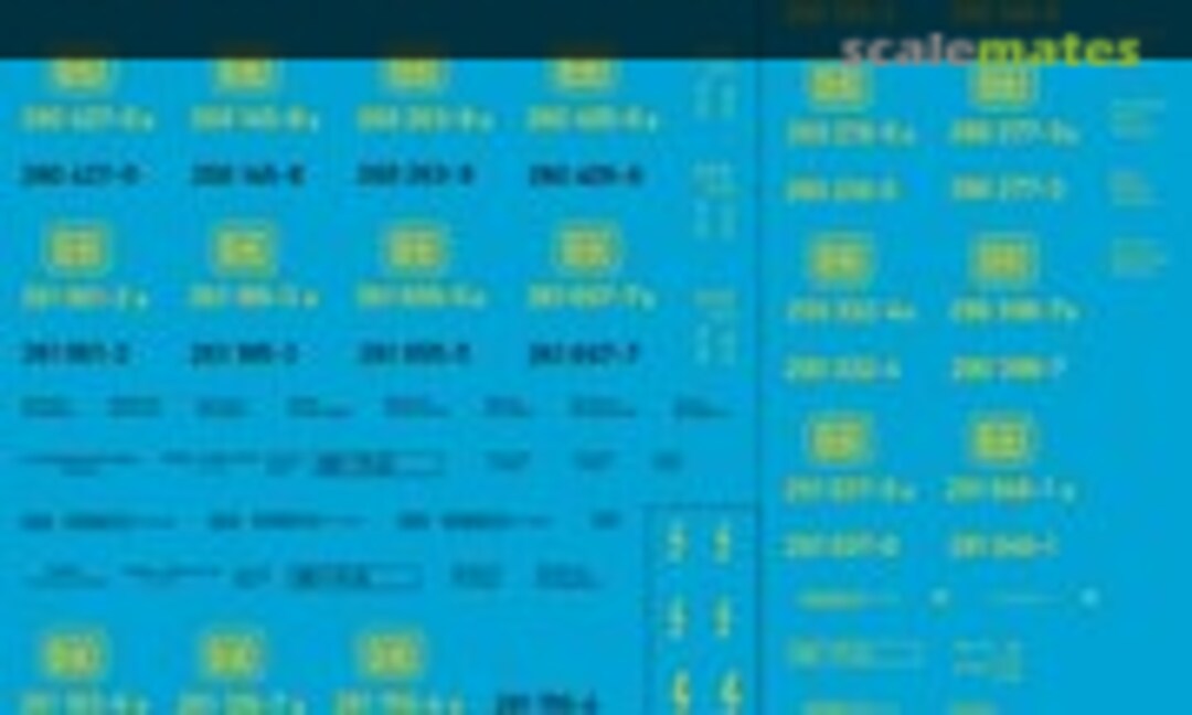 1:87 Beschriftung für Rangierlok Typ 260-261-290-291-332 (Peddinghaus-Decals EP 2202) EP 2202