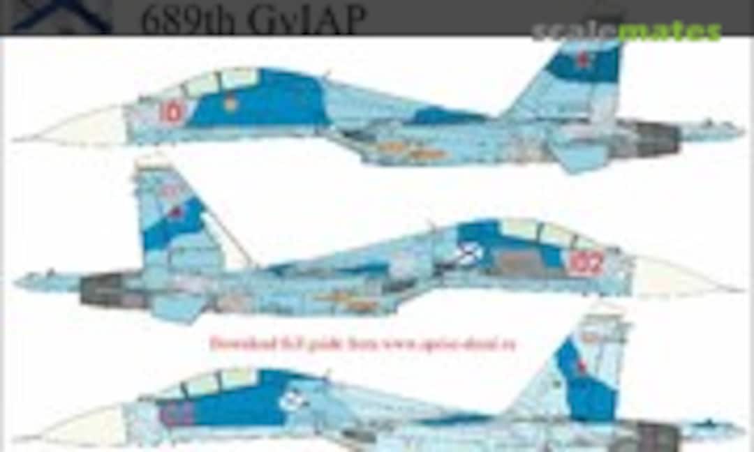 1:32 Su-27UB Flanker-C Baltic NAVY 689th GvIAP, without stencils, FFA - removable film (UpRise Decal UR32229) UR32229