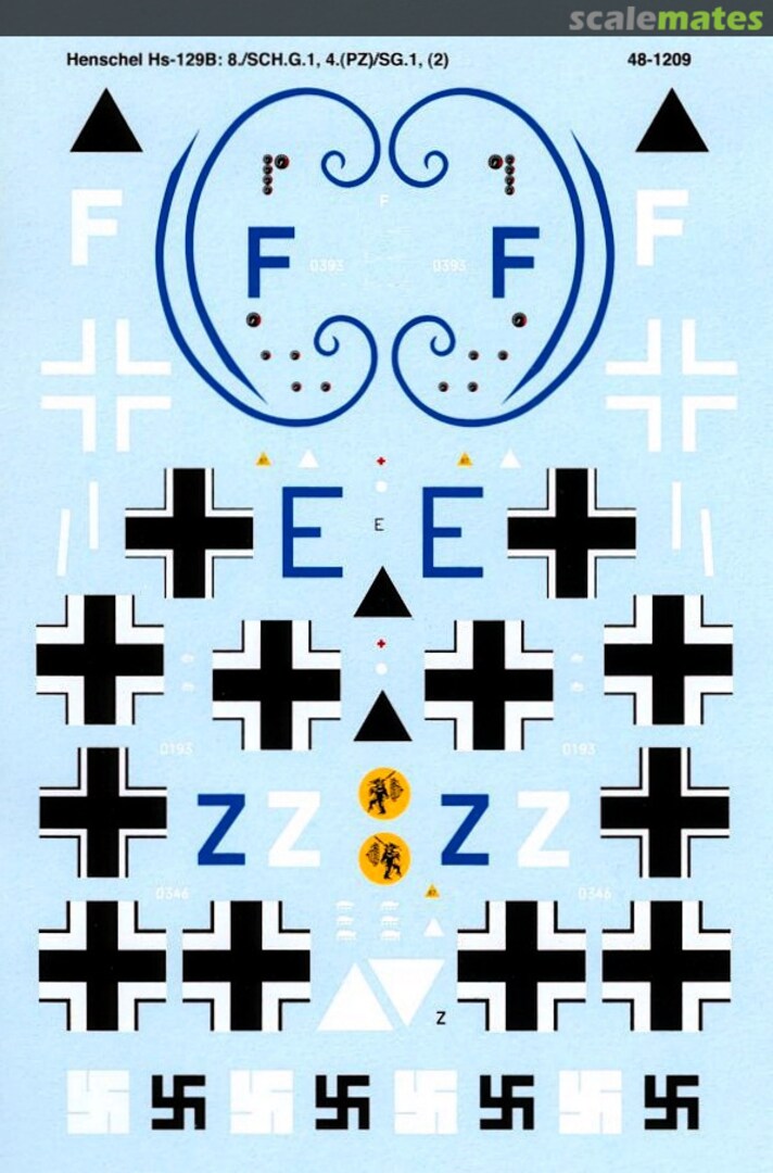 Boxart Henschel Hs 129B 48-1209 Microscale Boxart Henschel Hs 129B 48-1209 Microscale