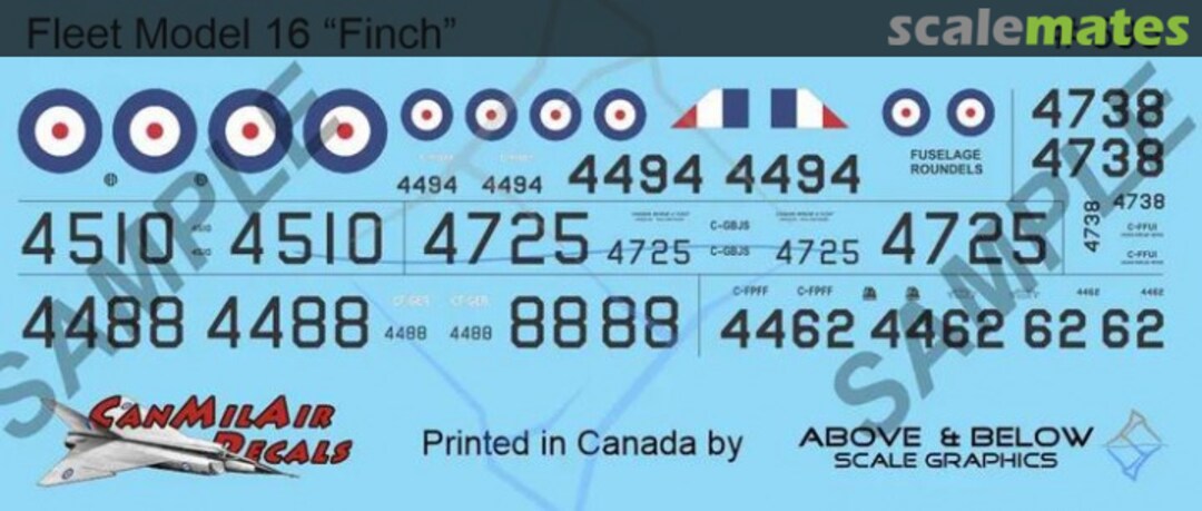Boxart Fleet Model 16 Finch 595 Above & Below Graphics Boxart Fleet Model 16 Finch 595 Above & Below Graphics