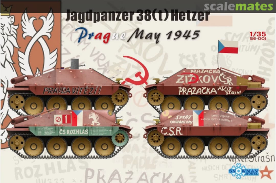 Boxart Jagdpanzer 38(t) Hetzer Prague 1945 SE-001 Snowman Model Boxart Jagdpanzer 38(t) Hetzer Prague 1945 SE-001 Snowman Model