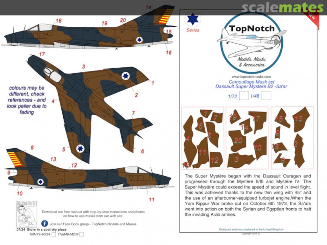 Boxart Dassault Super Mystere B2-Sa'ar TNM72-M234 TopNotch Boxart Dassault Super Mystere B2-Sa'ar TNM72-M234 TopNotch