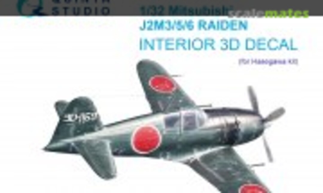 1:32 Mitsubishi J2M3/5/6 Raiden interior 3D decals (Quinta Studio QD32238) QD32238