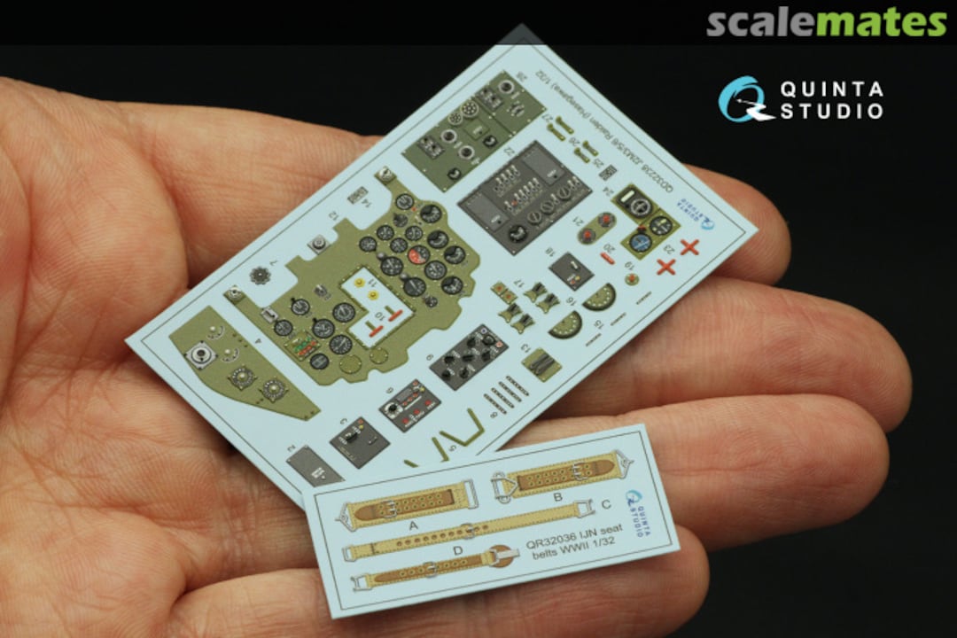 Contents Mitsubishi J2M3/5/6 Raiden interior 3D decals QD32238 Quinta Studio Contents Mitsubishi J2M3/5/6 Raiden interior 3D decals QD32238 Quinta Studio