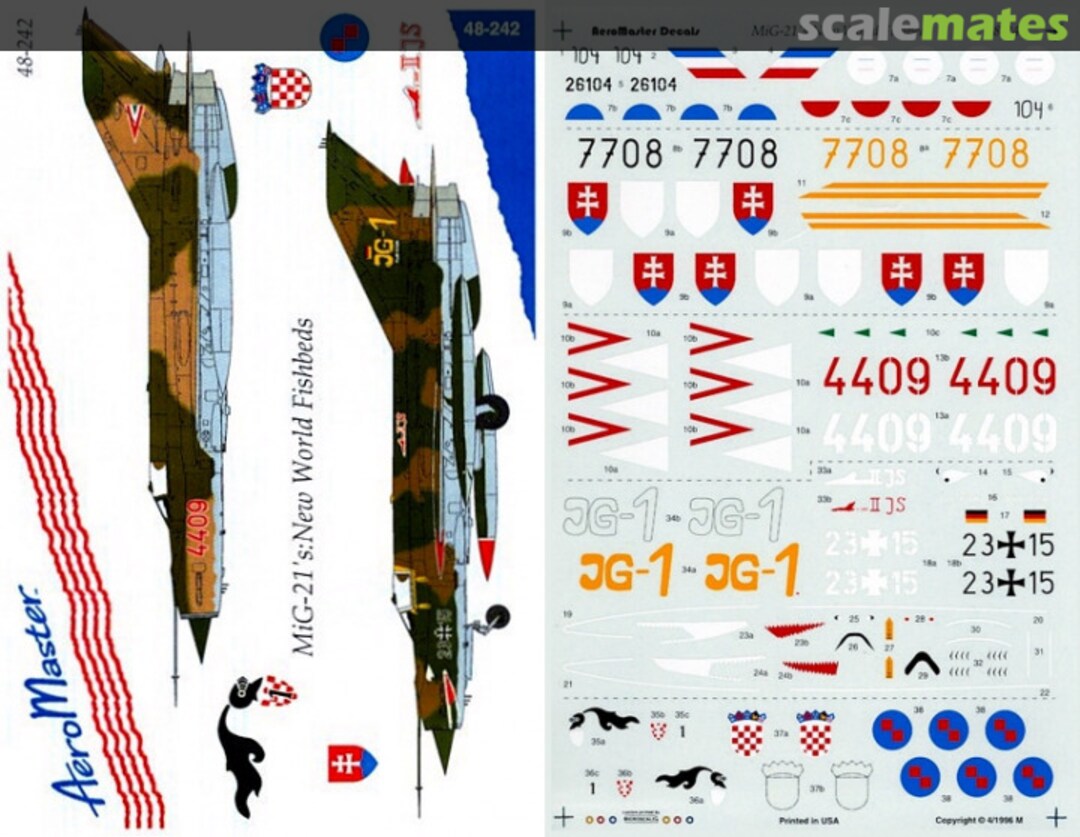 Boxart MiG-21's: New World Fishbeds 48-242 AeroMaster Boxart MiG-21's: New World Fishbeds 48-242 AeroMaster