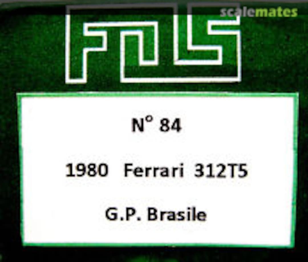 Boxart Ferrari 312T5 84 FDS Boxart Ferrari 312T5 84 FDS