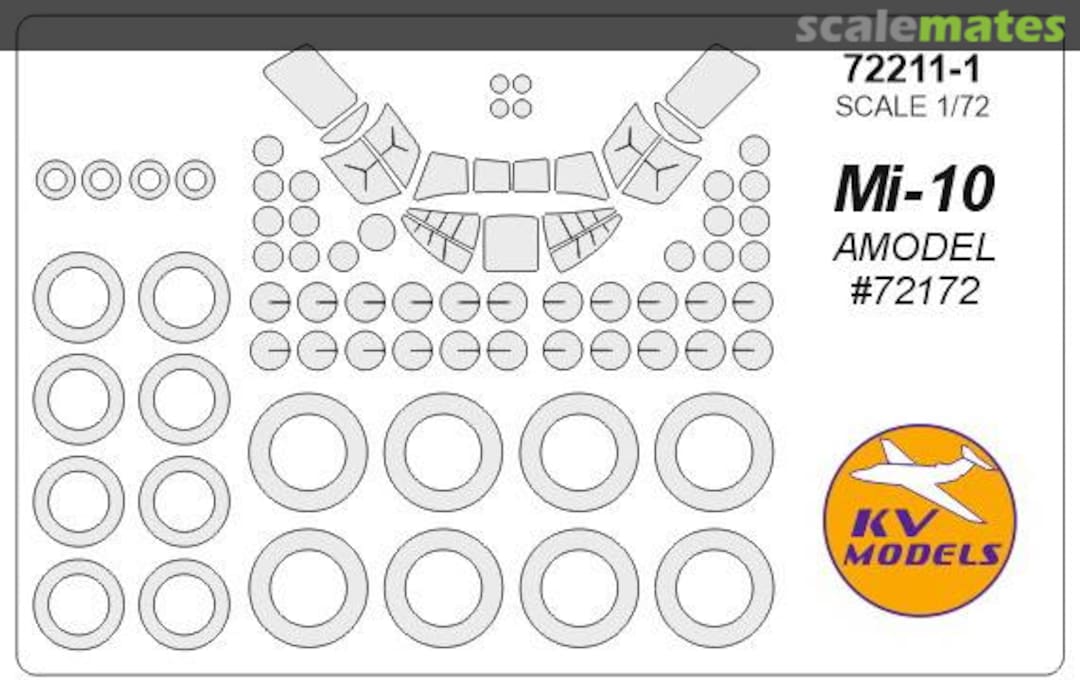 Boxart Painting masks for Mi-10 + masks for disks and wheels 72211-1 KV Models Boxart Painting masks for Mi-10 + masks for disks and wheels 72211-1 KV Models