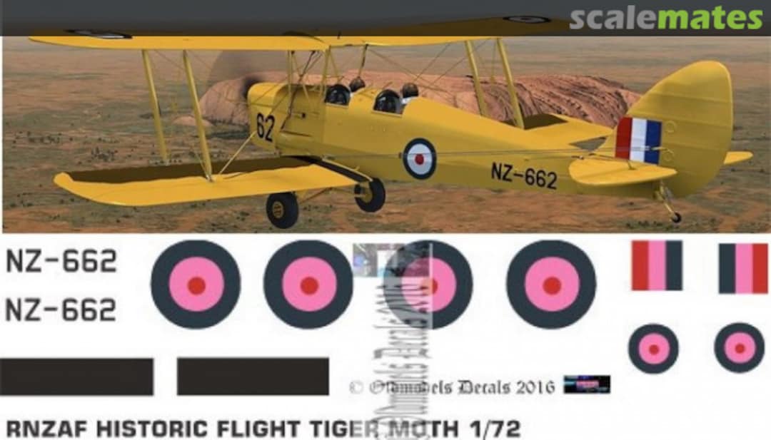 Boxart RNZAF Tiger Moth Historic Flight OMD0985 Oldmodels Decals Boxart RNZAF Tiger Moth Historic Flight OMD0985 Oldmodels Decals