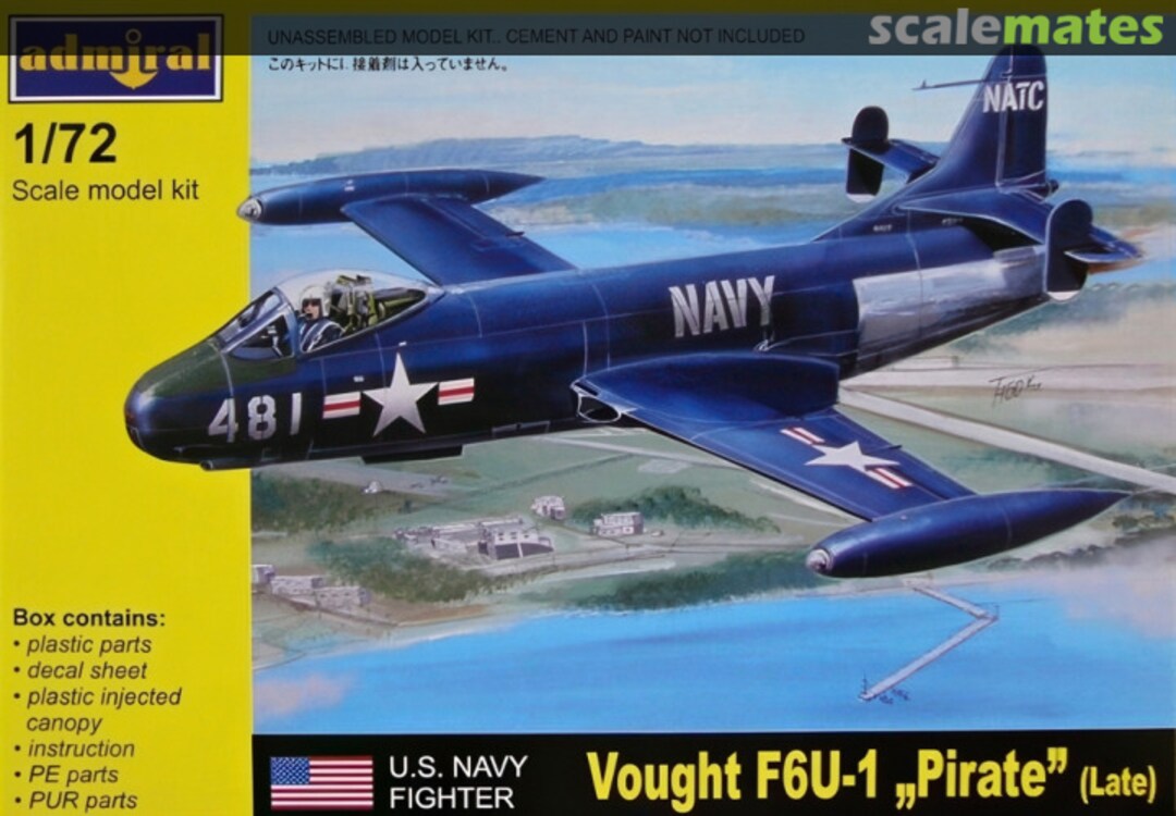 Boxart Vought F6U-1 "Pirate" ADM7212 Admiral Boxart Vought F6U-1 "Pirate" ADM7212 Admiral