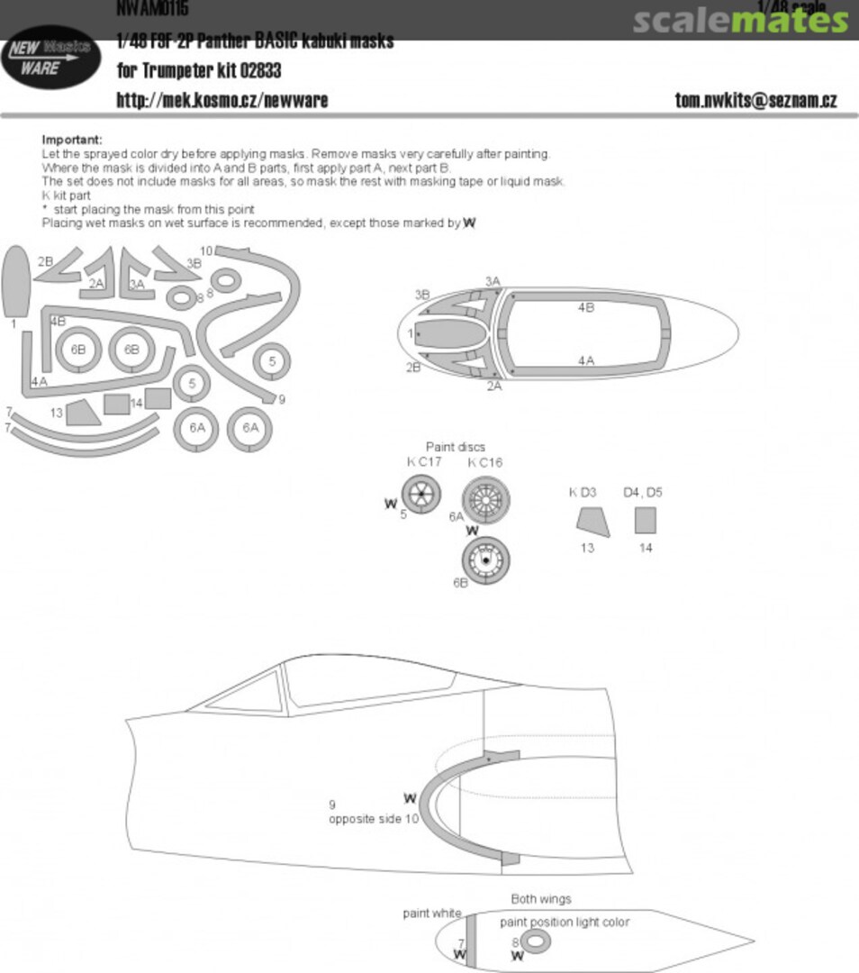 Boxart F9F-2P Panther BASIC kabuki masks NWAM0115 New Ware Boxart F9F-2P Panther BASIC kabuki masks NWAM0115 New Ware