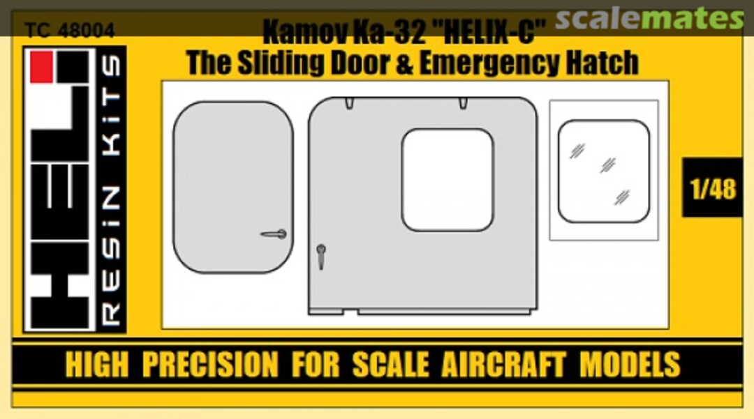 Boxart Kamov Ka-32 Helix-C Sliding Door & Emergency Hatch Set TC48004 HELI Resin Kits