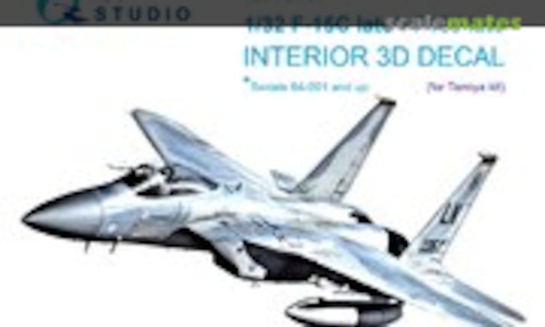 1:32 F-15C late */ F-15J late (* serials 84-001 and up) interior 3D decals (Quinta Studio QD32157) QD32157