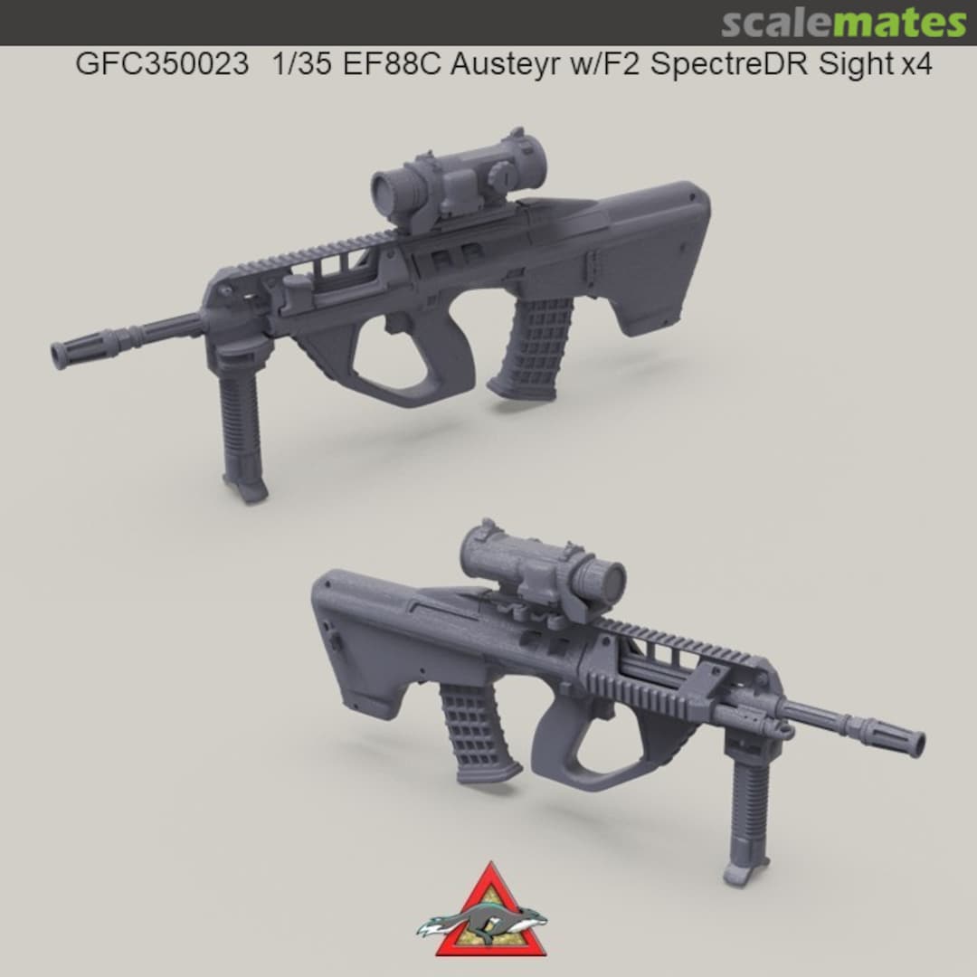Boxart EF88C Austeyr w/F2 SpectreDR sight x 4 pcs GFC350023 Grey Fox Concepts