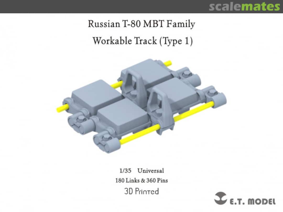 Boxart Russian MBT T-80 Family - Workable Track Type 1 P35-067 E.T. Model Boxart Russian MBT T-80 Family - Workable Track Type 1 P35-067 E.T. Model