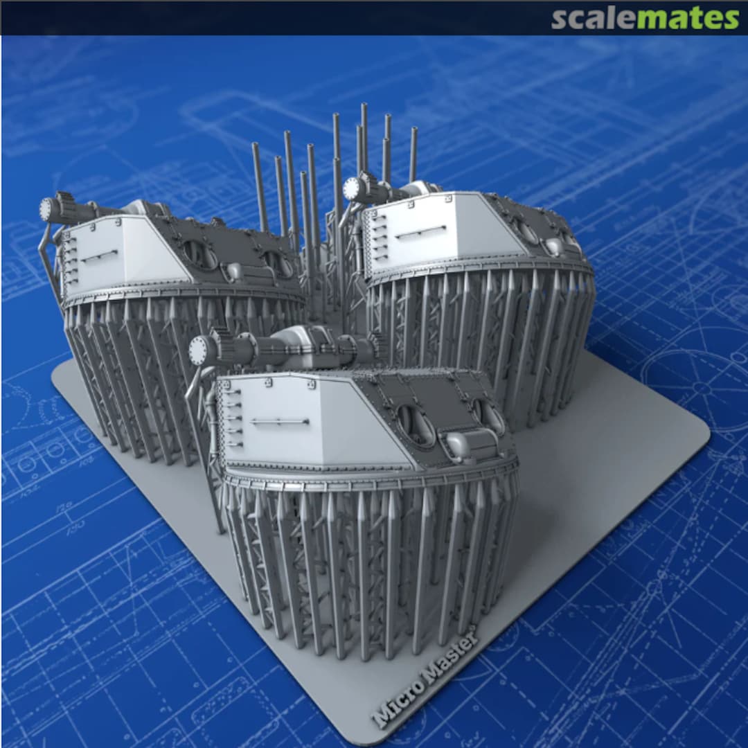 Boxart Quad 130mm/45 (5.1") Model 1932 MM1323P Micro Master Boxart Quad 130mm/45 (5.1") Model 1932 MM1323P Micro Master