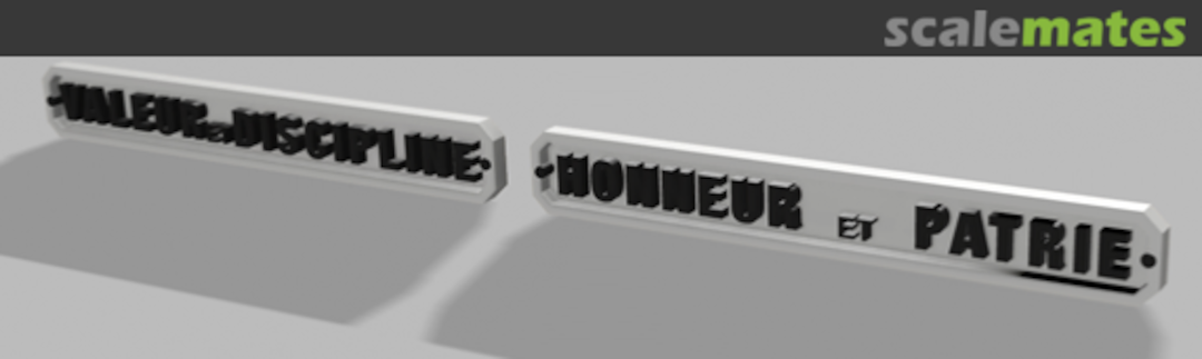 Boxart Double Plaques Valor-Honor, Homeland-Discipline x2 - 3D Printed 3D144243 L'Arsenal Boxart Double Plaques Valor-Honor, Homeland-Discipline x2 - 3D Printed 3D144243 L'Arsenal