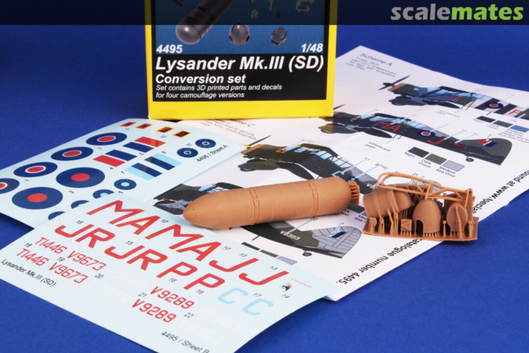 Contents Lysander Mk.III (SD) Conversion set 4495 Special Hobby Contents Lysander Mk.III (SD) Conversion set 4495 Special Hobby