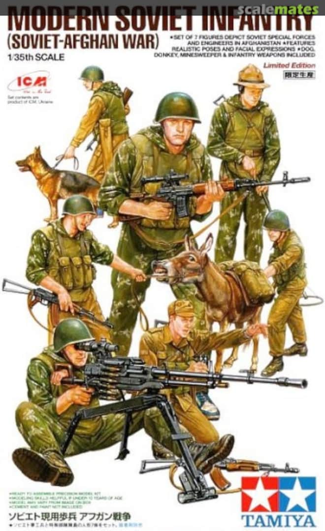 Boxart Modern Soviet Infantry - Soviet Afghan War 89779 Tamiya Boxart Modern Soviet Infantry - Soviet Afghan War 89779 Tamiya