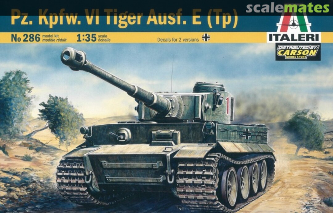 Boxart Pz.Kpfw.VI Tiger Ausf.E (Tp ) 286 Italeri Boxart Pz.Kpfw.VI Tiger Ausf.E (Tp ) 286 Italeri