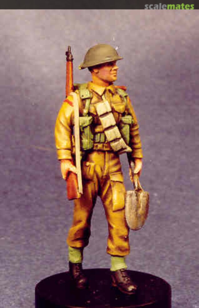 Boxart UK Soldier Walking with Spade 35.5541 Resicast Boxart UK Soldier Walking with Spade 35.5541 Resicast