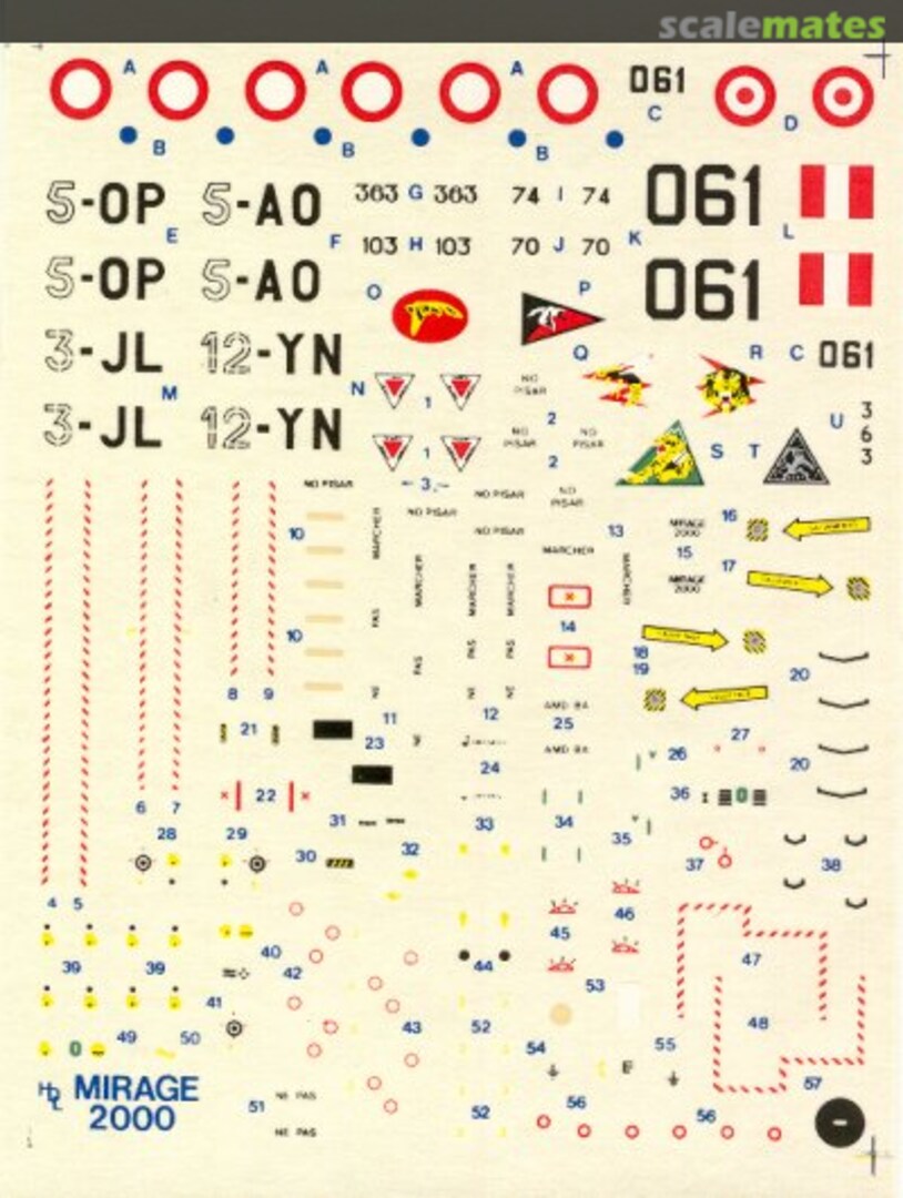 Boxart Dassault Mirage 2000 C/N/P 72-016 Hi-Decal Line Boxart Dassault Mirage 2000 C/N/P 72-016 Hi-Decal Line